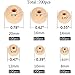 700pcs Natural Wooden Beads for Crafts Loose Solid Wooden Spacer Beads Assorted Round Wood Ball for DIY Handmade Jewelry Making Bracelet Garland Hair,6 Sizes(8mm/10mm/12mm/14mm/16mm/20mm)