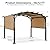 ABCCANOPY Outdoor Pergola 10'x12', Arched Patio Gazebo with Retractable Sun Shade, Beige