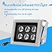 Infrared Illuminator 6 Led High Power LED IR Array Illuminator IR Lamp CCTV Camera Night Vision Fill Light for CCTV Security Camera,15° /30° /45° /60° /90° View Angle Visual Range (850nm IR 30 degree)