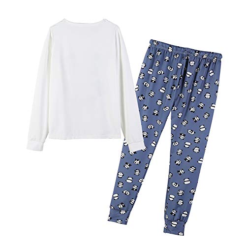YIJIU Women's Sleepwear Long Sleeve Top and Pants Pajama Set Panda Print Nighty2