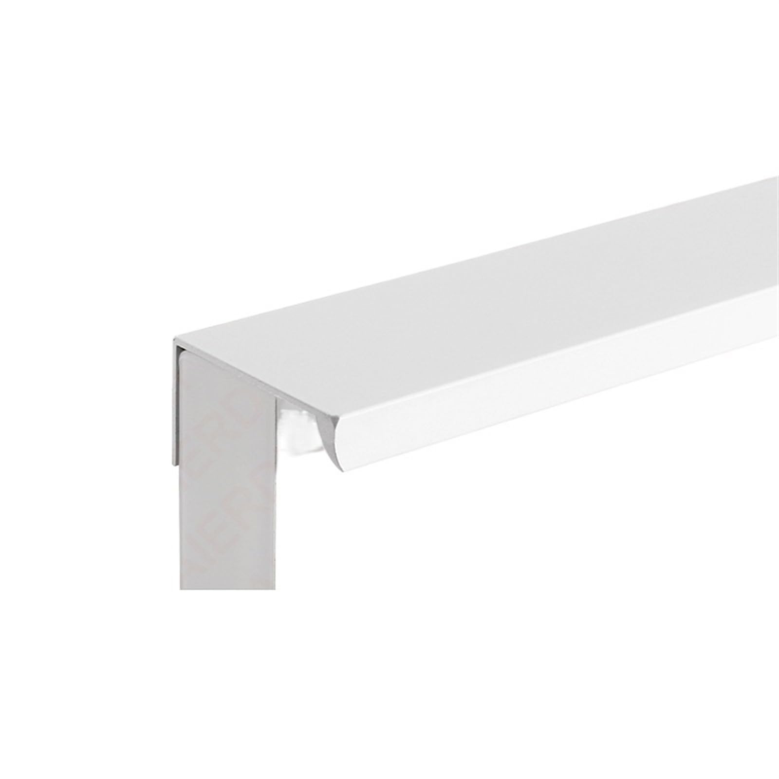 OZLCUA Concealed Handles Long Furniture Handle Invisible Aluminum Alloy Cabinet Pulls Drawer Knobs Handles Kitchen Cupboard(Right Angle-White,Length 200mm)