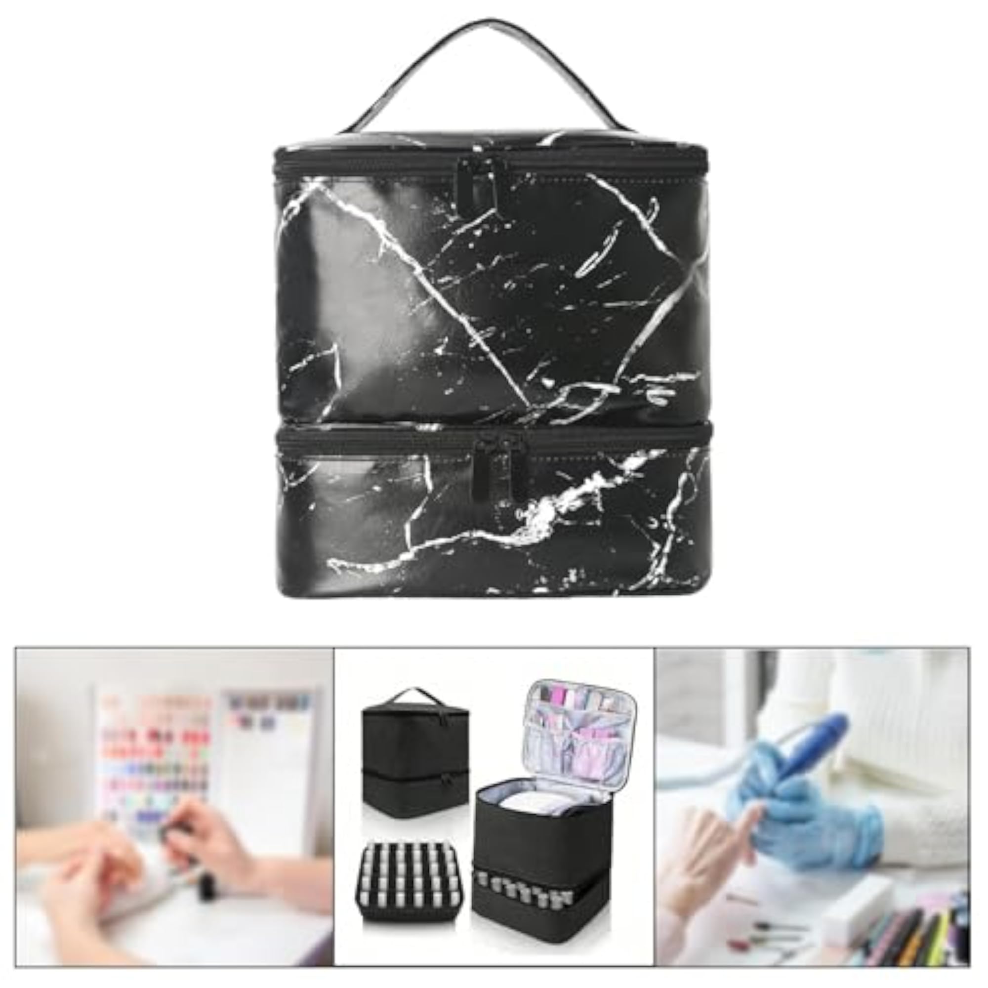 Nail Polish Carrying Case Bag for Cosmetic Tools