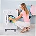 Homoyoyo Adjustable Appliance Stand Base Movable Washing Machine and Refrigerator Holder with Strong Stability Easy Cleaning and Anti-slip Design Mini Appliance Support for Increased Height