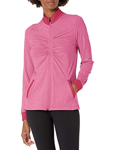 PGA TOUR Women's Long Sleeve Jacket, Super Pink Heather, Medium