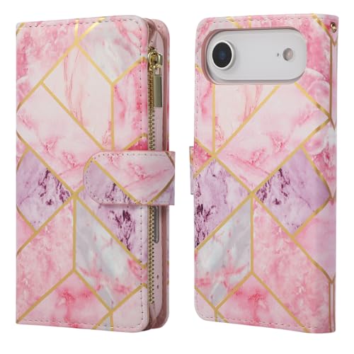 Étui en cuir rose violet de haute qualité dédié à l'iPhone 17 Air
