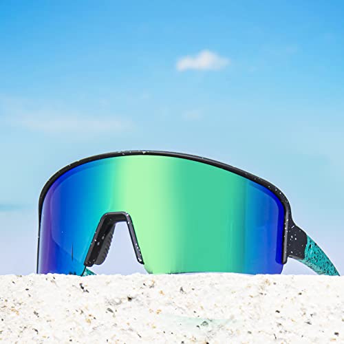 Image of MAXJULI Polarized Sunglasses for Men Women, Windproof Outdoor Sports Cycling Running UV400 Protection Sun Glasses 8121