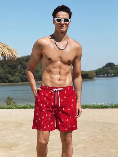 Mens 7 inch Beach Shorts Swim Trunks Stretch Running Shorts Quick Dry Swim Shorts with Pockets3