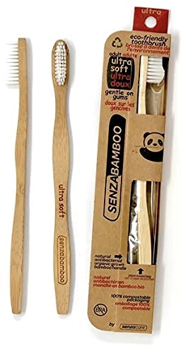 Senzacare Ultra Soft Adult Bamboo Toothbrush, 1 EA