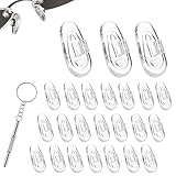 Uqingo 12 Pairs Silicone Nose Pads for Glasses,...