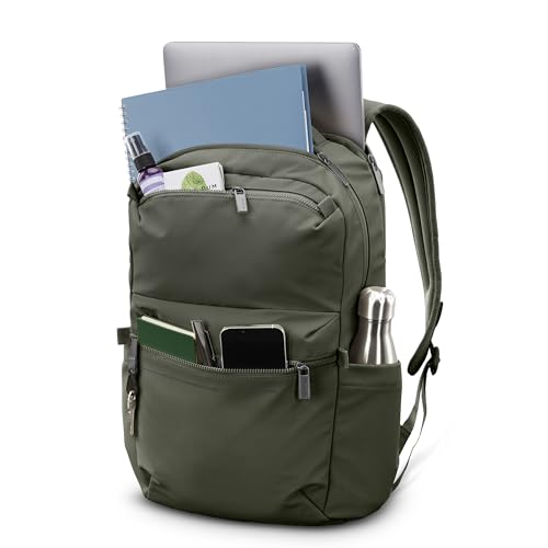 Image of Samsonite Basic Backpack, Dedicated Laptop Compartment, Stash Front Pockets and Lightweight Breathable Airmesh