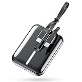 モバイルバッテリー 大容量【16000mAh・3in1ケーブル内蔵】2023新登場 軽量·小型 2台同時充電 急速充電 PSE技術基準適合 低電流モード搭載 残量表示 Type-C入力ポート 安全設計 回路保護 スマホ充電器 携帯充電器 コンパクト&ポータブル式 着脱可 機内持ち込み可能 旅行/出張/緊急用/防災グッズ iPhone/Android/AirPodsなど各種対応 (Black)