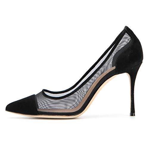 FSJ Women Elegant Stiletto Clear Pumps High Heels Slip On Sandals Party Wedding Dress Shoe Size 4-15 US