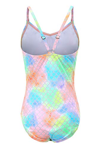 Image of Girls One Piece Swimsuits Mermaid Bathing Suits Summer Swimsuit 2-14 Years