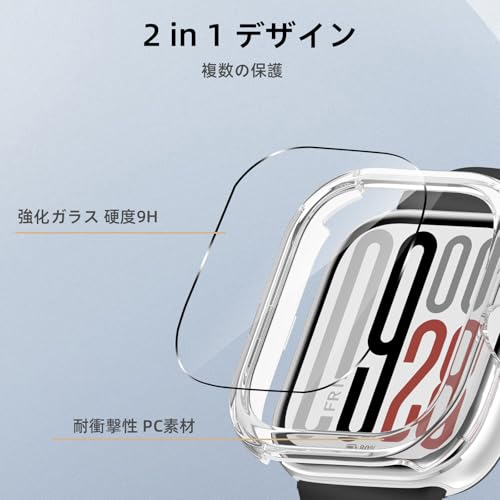 Image of For Xiaomi Redmi Watch 5 Case, Lightweight, PC + Tempered Glass, For Xiaomi Redmi Watch 5, Protective Cover, 9H Hardness, Easy Installation, Integrated Protection, Scratch Resistant, Shock