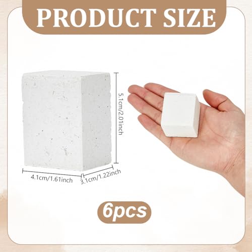 Postes altos de óxido de aluminio PH PandaHall para horno de cerámica y vidrio, 6 unidades 3