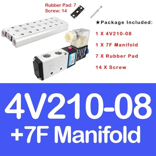 4V210-08 7F collecteur d'électrovanne pneumatique série 200M