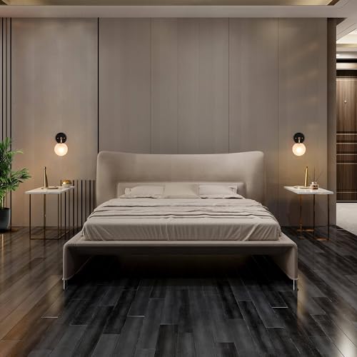 Image of KSANA Sconces Wall Lighting, 1-Light Black and Gold Indoor Wall Sconce Light with Frosted Glass Globe, Wall Sconces for Bedroom, Bathroom, Living Room, Kitchen