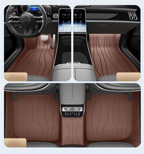 Tapis en cuir pour Volvo V70 (2000-2007), l'élégance sur mesure avec talonnettes de confort