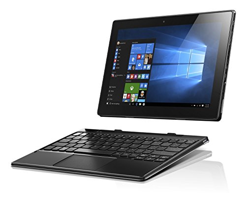 Lenovo IdeaPad Miix 310 – Tablette Convertible avec écran de 10,1" IPS Multi-Touch, processeur Intel Atom X5 Z8350, RAM 2 Go, 32 Go eMMC, système d'exploitation Windows 10 Home, Gris et Noir