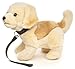 Uni-Toys - Golden Retriever Welpe, stehend (mit Leine) - 22 cm (Höhe) - Plüsch-Hund, Haustier - Plüschtier, Kuscheltier