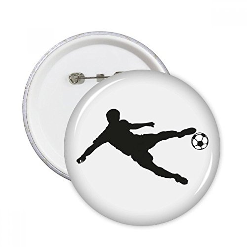 Pins football rond silhouette sport décoration vêtement soignée