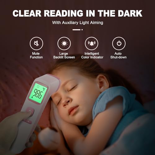 image for GoodBaby No-Touch Thermometer for Adults and Kids, Digital Accurate Ba