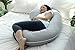 Pharmedoc Pregnancy Pillows, C-Shape Full Body Pillow – Jersey with Bag– Pregnancy Pillows for Sleeping – Body Pillows for Adults, Maternity Pillow and Pregnancy Must Haves