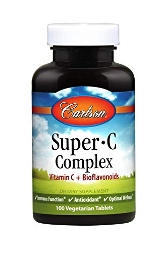 Carlson Labs Super C Complex, Bioflavonoids and C, 100 Tablets by Carlson Laboratories