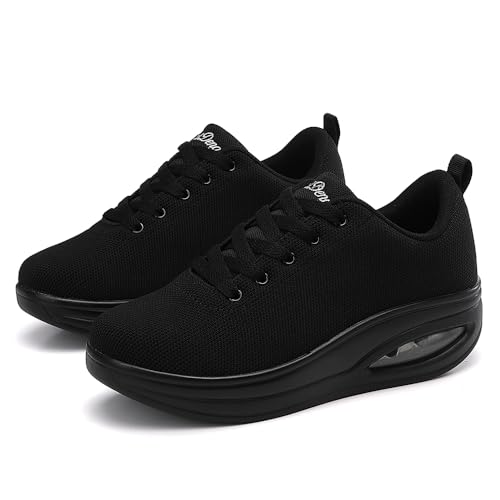 Walking Shoes for Women Air Cushion Nurse Slip Resistant Work Running Sneakers Food Service Platform Comfortable All Day Weight Light
