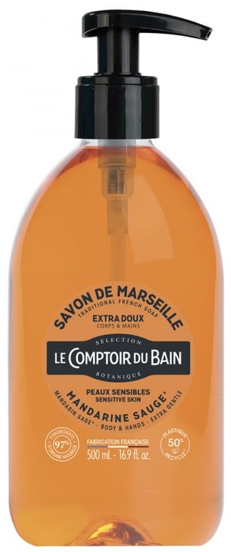 Mandarin-Sage Marseille Traditional Soap 500ml