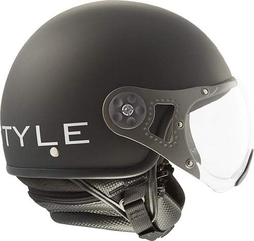 Steelbird SB-27 Style Open Face Helmet Black, Size: L(57-58 cm)