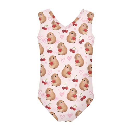 Image of Mumeson Girls One Piece Swimsuits Lightweight V-Neck Swimwear Bathing Suits for Little Girls 3-14 Years