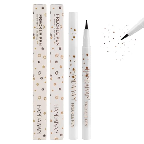 Freckle Pen, Waterproof Natural Lifelike Freckle Maker, Quick-Dry Soft Dot Faux Freckles for Effortless Sun-Kissed Makeup, Light Brown & Natural Coffee (2-Pack) Freckle Pen, Waterproof Natural Lifelike Freckle Maker, Quick-Dry Soft Dot Faux Freckles for Effortless Sun-Kissed Makeup, Light Brown & Natural Coffee (2-Pack)