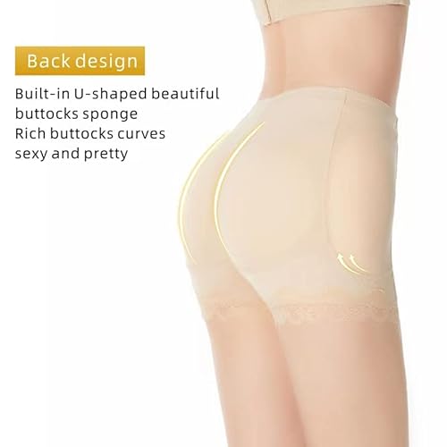Butt Lifter Panties For Women Padded Underwear Seamless Hip Pads Enhancer Fake Butt Shapewear Booty Lifting Panty Beige, 10 #TOP7