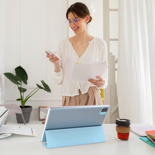 Image of Android 15 Tablet, 10 inch 12GB RAM+64GB ROM /1TB (Max), 2 in 1 Tablets with Keyboard Case Mouse Stylus, 1.8GHz Quad-core Processor, 1280*800 IPS HD Touch Screen, 8MP Camera, 5G Wi-Fi 6 BT 5.0 Tablet