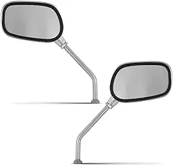 Espelho Esportivo Modelo Oval Cr Yamaha (Par) Cromado