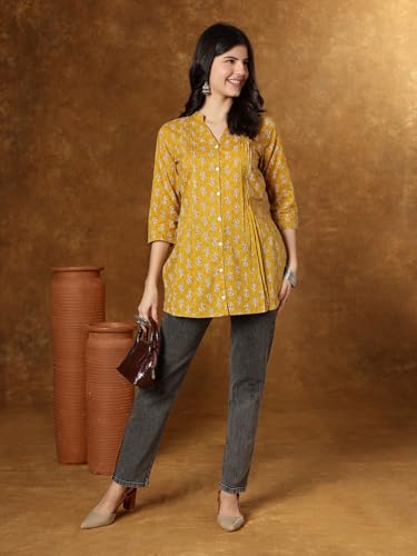 Image of Janakdulari Fashion Cotton Printed Top for Women and Girls (JDC-307)|| Party Office Home College Jean Wear