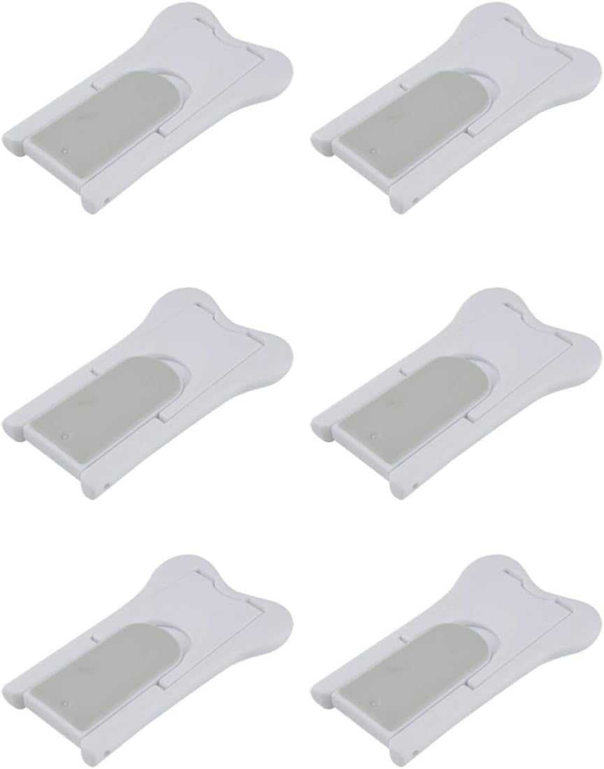 BESPORTBLE Childproof Window Safety Lock 6pcs White Abs Sliding Door Cabinet Locks Keyless Convenient Design Babyproof Window for Home Use
