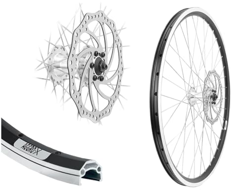 Aggro-X 26 Zoll Alu Vorderrad 19-559 Laufrad Felgenbremse 6-Loch mit 160mm...