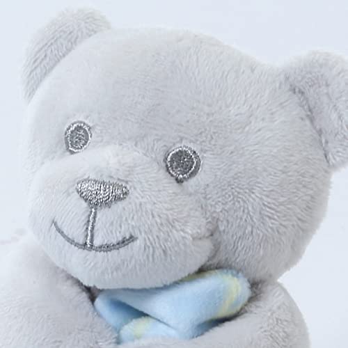 Image of CREVENT Cozy Plush Baby Security Blanket Loveys for Baby Boys with Animal Face, Baby Shower /Birthday Gifts for Newborns Infant Toddler (Hugging Bear)