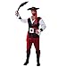 Spooktacular Creations Pirate Costume Men for Halloween, Adult Caribbean Sea Captain Robber Costume for Halloween Cosplay Party -L