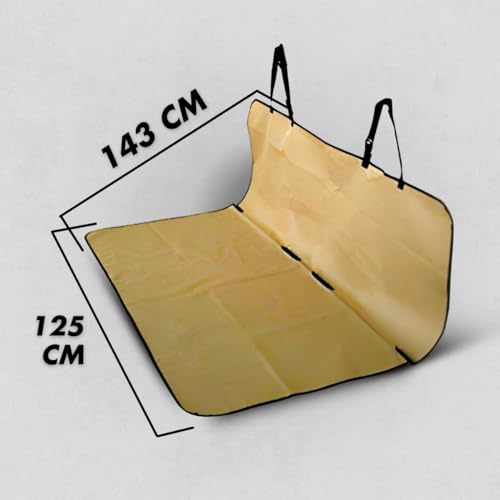 Capa de Proteção para Banco de Carro para Animais de Estimação (Bege)