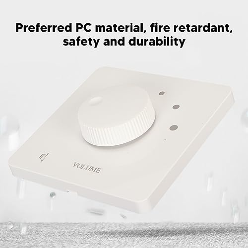 Tosuny 50W Speaker Volume Controller, showing fire-retardant material