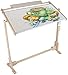 Price comparison product image Cross Stitch Frame Stand, Adjustable Wooden Frame Embroidery Stand Cross Stitch Frame Floor Stand Needlework Stand Lap Frame Craft Tool Wooden Embroidery Tapestry Hoops 100cm 32CT
