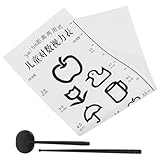 Cabilock Standard Logarithmische Augentesttafel aus Papier und Kunststoff Langlebige Wand Sehtafel für Augenuntersuchungen Präzise Testkarte für und Kliniken