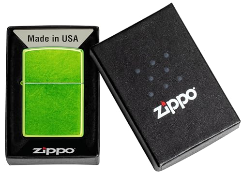 Image of Zippo Classic Lurid Windproof Lighter - Bright Translucent Finish with Zippo Logo, Refillable, (Bis Certified)