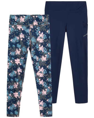 Eddie Bauer Girls' Leggings - 2 Pack Athletic Yoga Pants - Active Workout Dance Tights With Pockets For Girls (Xs-Xl), Size Large, Assorted Colors - 1 #TOP7