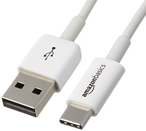 Amazon Basics USB Typ C auf USB A 2.0 Kabel, 0,9 Meter, Weiß, 10er Pack