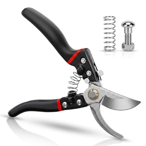 Image of TOMAHAWK Heavy Duty Premium Stainless Steel Sharp Flower Cutter | Garden Scissors | Extra Spring | Home Cutting Plants, Branches and Leaf | Garden Shear Scissors for Home, Workshop & Professional Use