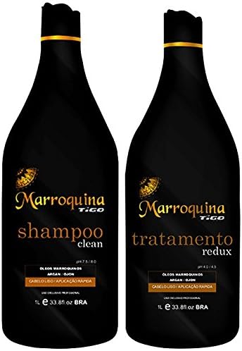 TigoMoroccan Progressive Brush | Brazilian Hair Treatment Redux 2L | Smoohing System | Volume Reducer | Escova Marroquina